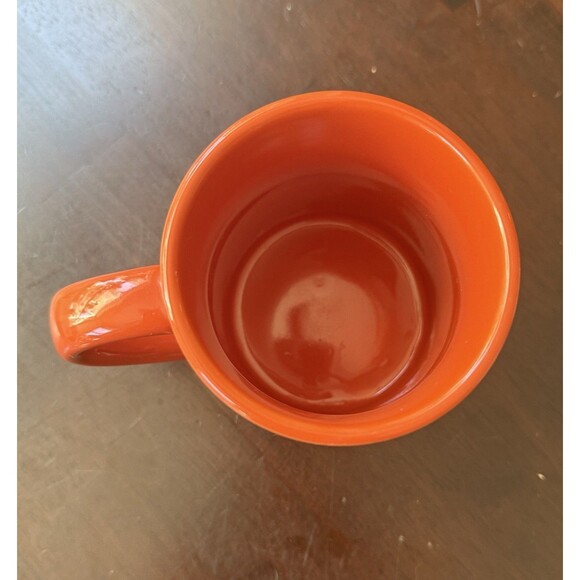 Crate and Barrel Halloween Orange Black Pumpkin Jack o Lanterns Mug Coffee Tea - Picture 4 of 5